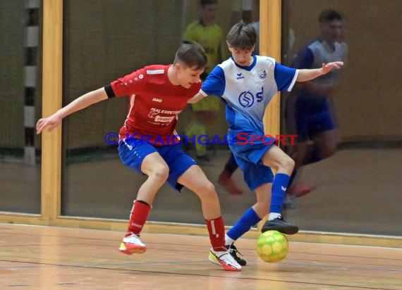 Futsal-Kreismeisterschaften Sinsheim B-Junioren in der Kraichgauhalle in Gemmingen - Futsal Endspiel B-Junioren SV Rohrbach/S vs JSG Obergimpern/Bonfeld/Fürfeld 1 (© Siegfried Lörz)